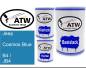 Preview: Jeep, Cosmos Blue, B4 / JB4: 500ml Lackdose + 500ml Klarlack + 250ml Härter - Set, von ATW Autoteile West.